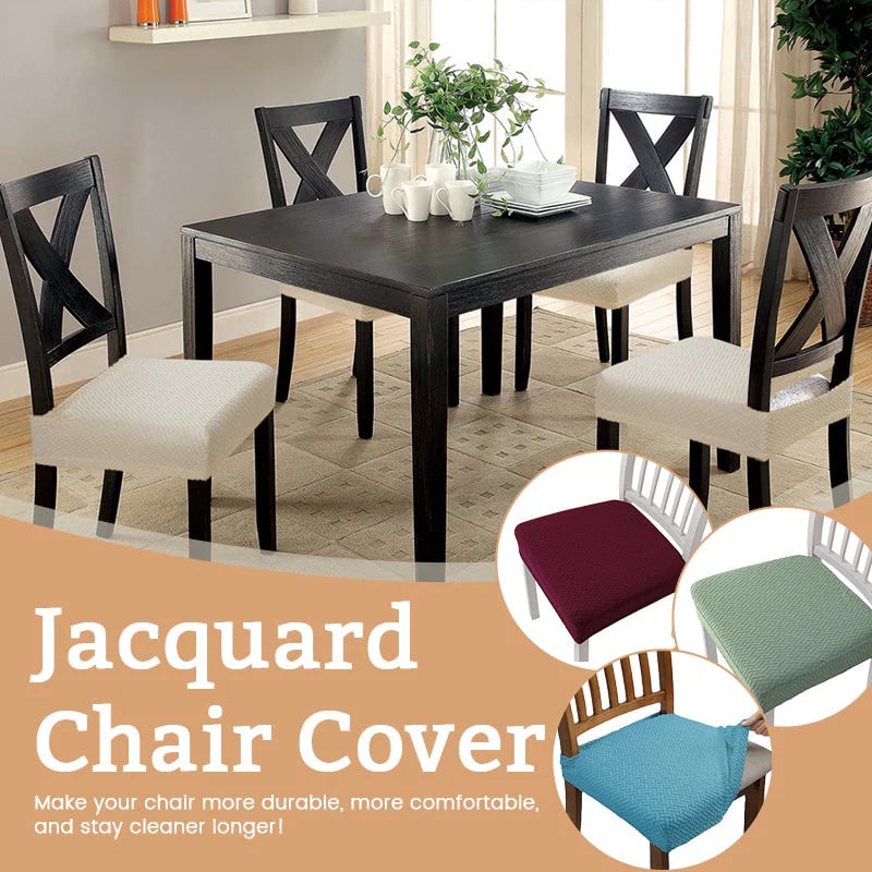 Waterproof Jacquard Chair Covers  Durable, Stylish & Easy-Clean 🪑
