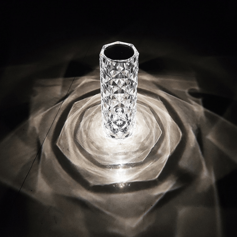 ✨16 Colors Rose Rays Crystal Diamond Table Lamp