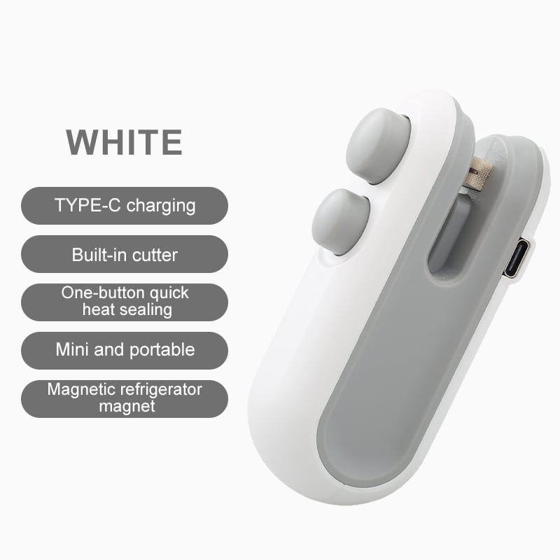 🎁Small 2-in-1 Rechargeable Magnetic Snack Sealer Household Mini Sealing Machine
