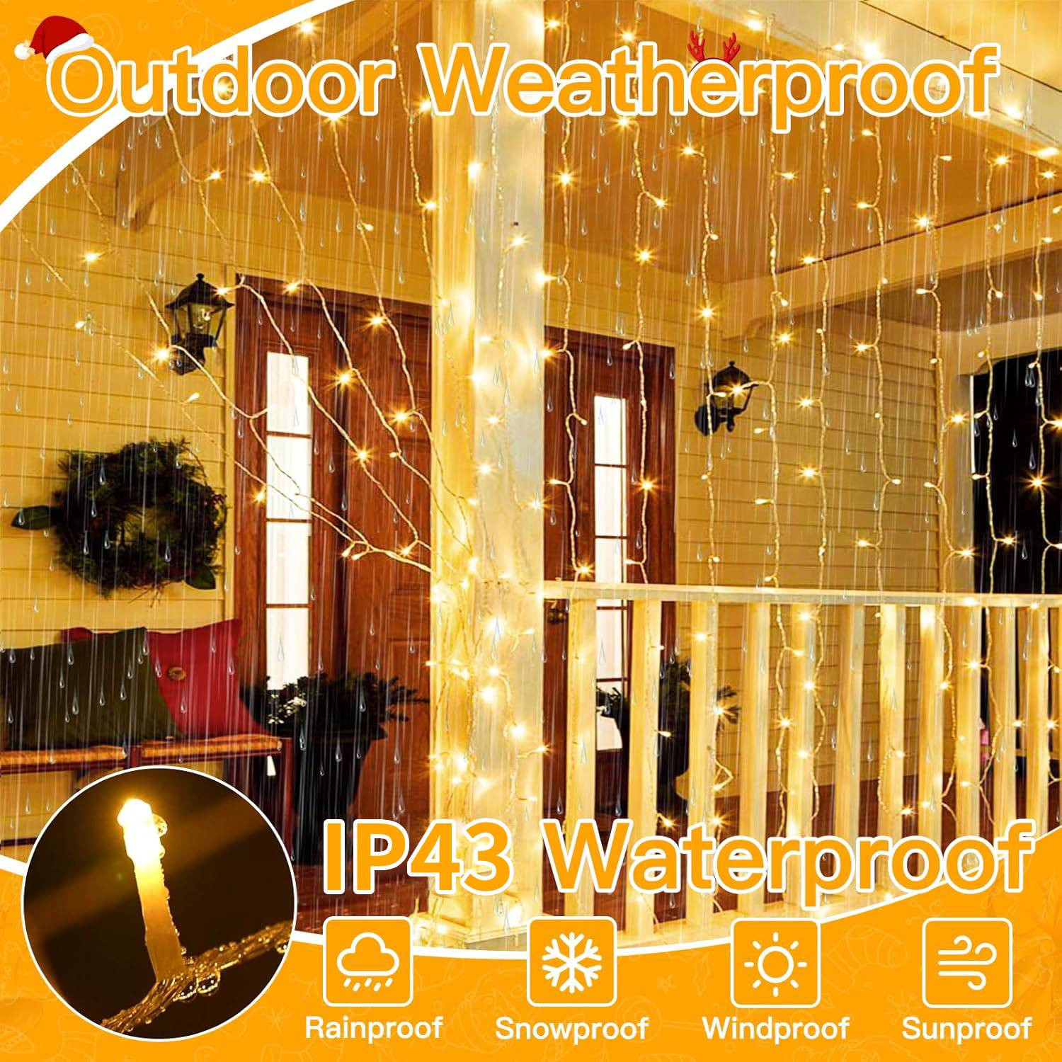 ✨LED Light Strip, USB Powered LED Curtain Light String for Gift Set