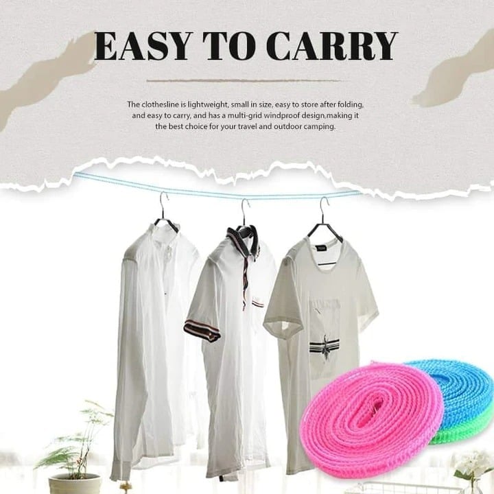 Windproof Non-Slip Clothesline(32 ft)