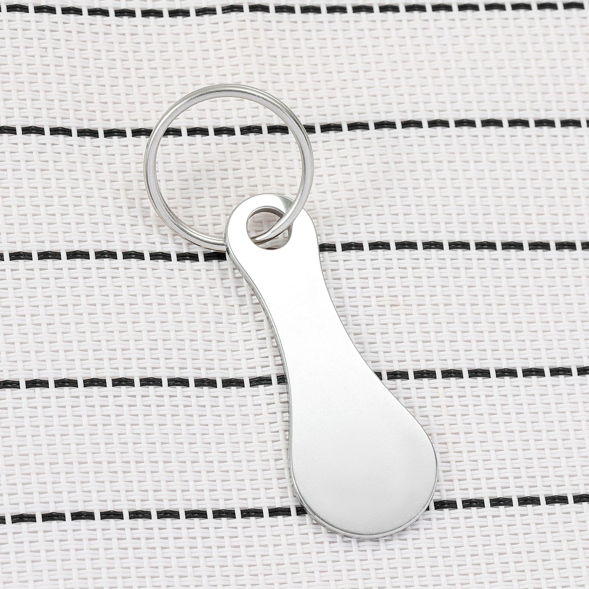 Mini Aluminum Alloy Key Ring Shopping Trolley Tokens(3Pcs)