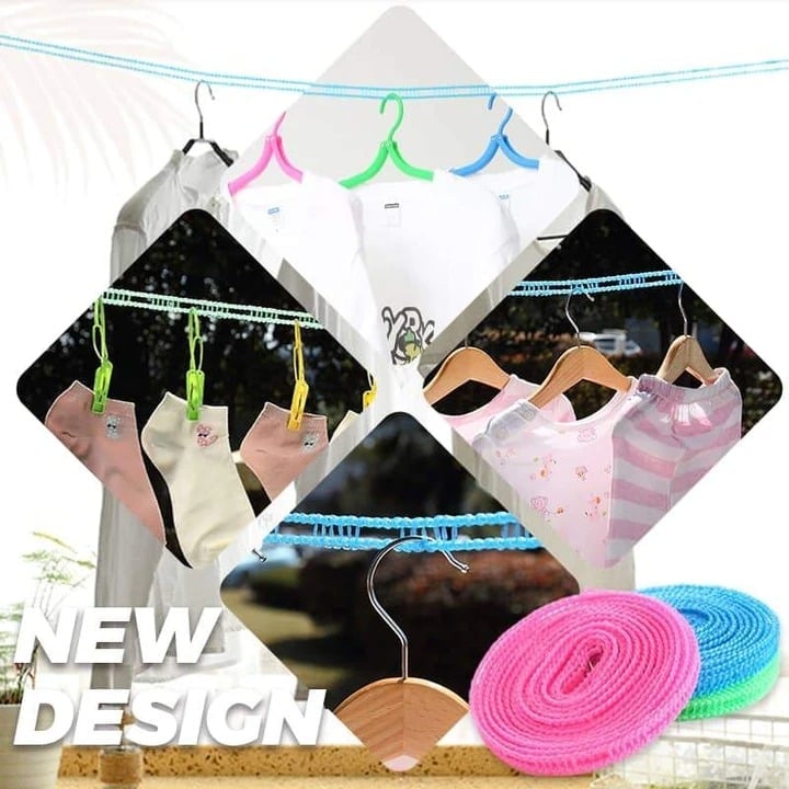 Windproof Non-Slip Clothesline(32 ft)
