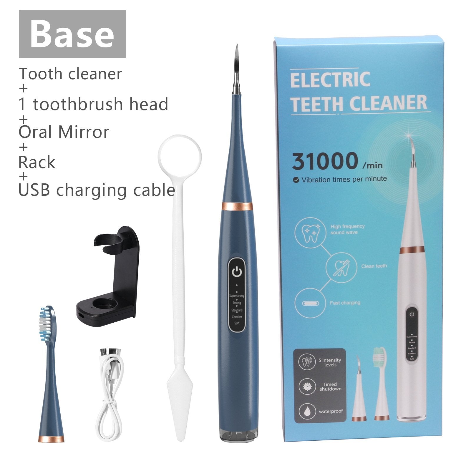 🔥Tooth Scaling and Toothbrush all in one plus spare heads and tools